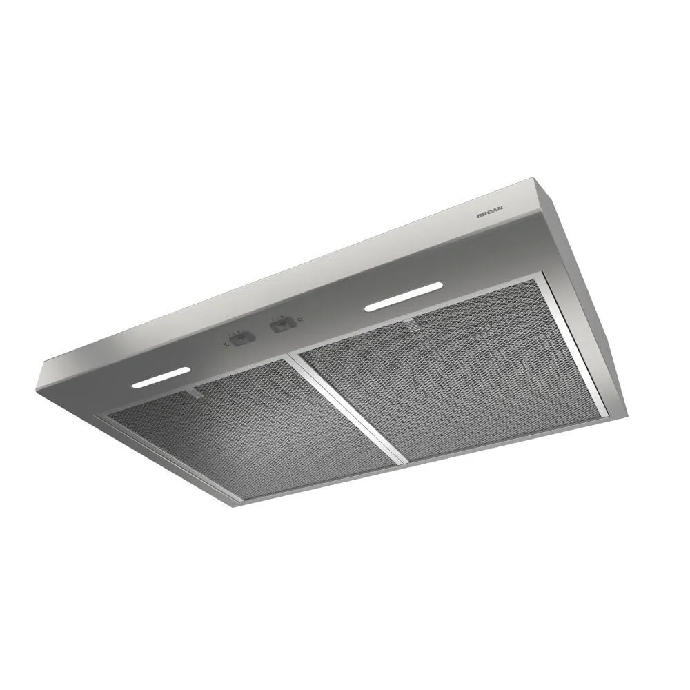 Broan BCSEK130SS Broan 30-Inch Convertible Under-Cabinet Range Hood, 250 Cfm, Stainless Steel