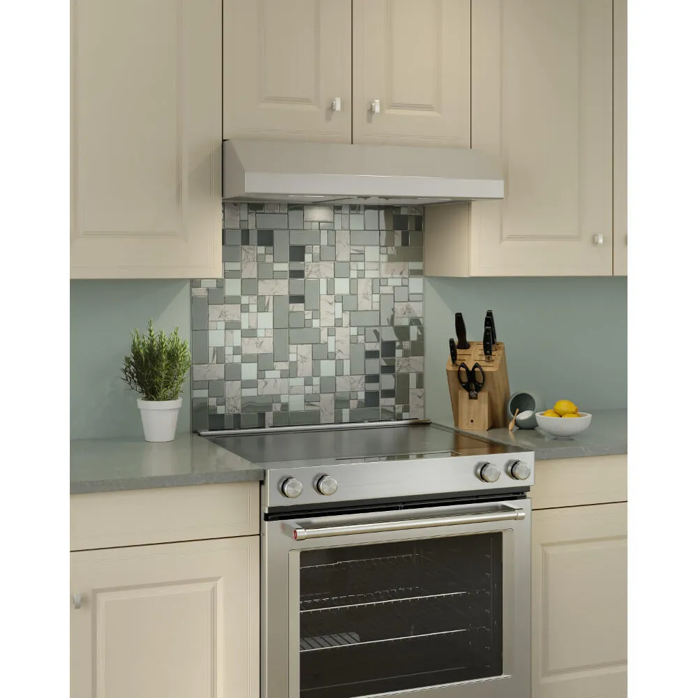 Broan BCSEK136SS Broan 36-Inch 300 Max Blower Cfm 1.5 Sones Stainless Steel Range Hood Energy Star Certified