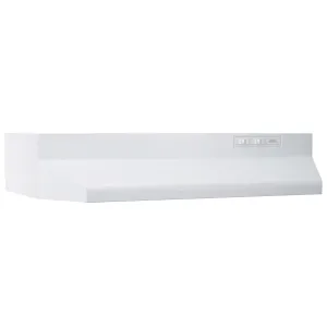 Broan BUEZ024WW Broan 24-Inch Ducted Under-Cabinet Range Hood W/ Easy Install System, 160 Cfm, White Ventilation Range Hoods high suction kitchen exhaust hood