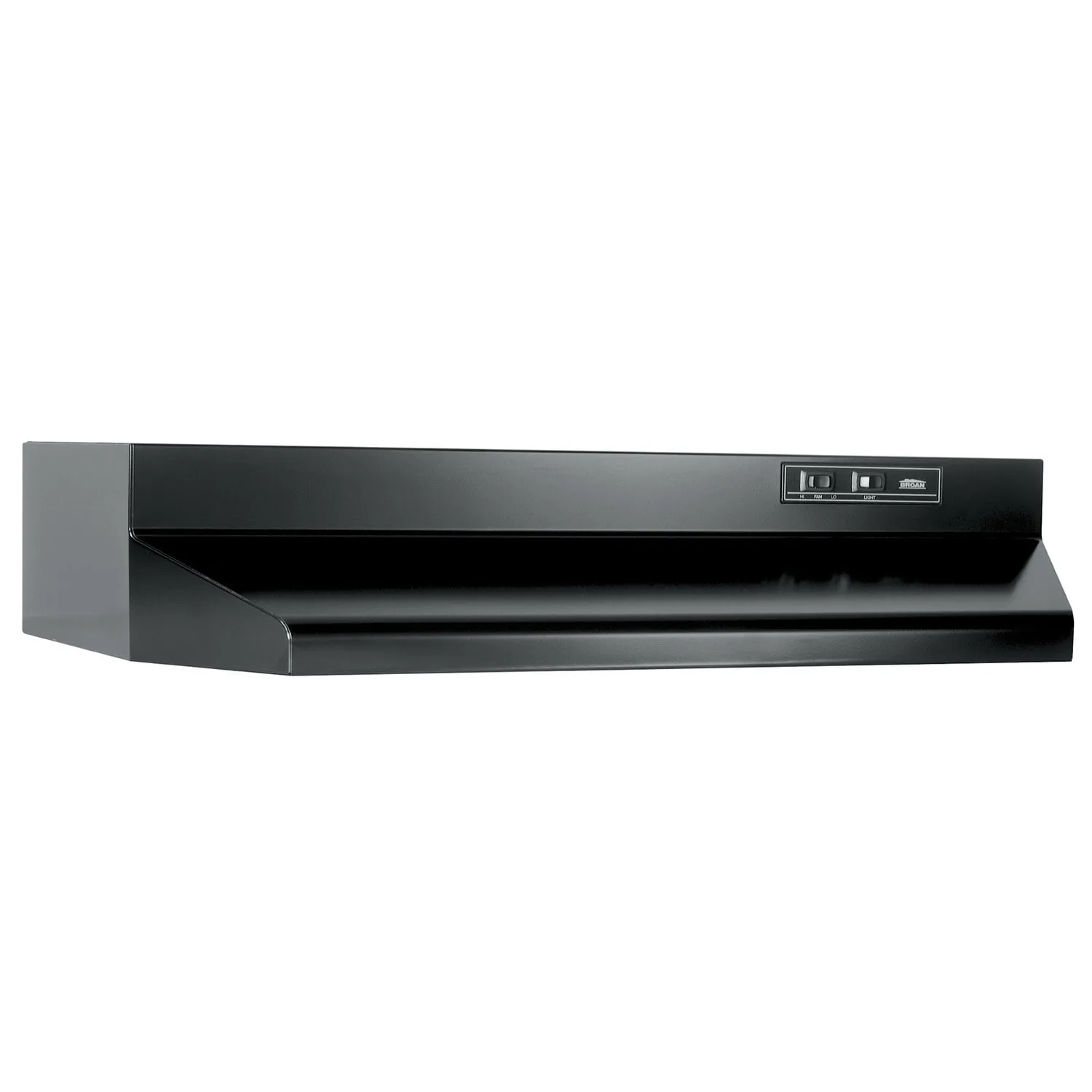 Broan BUEZ030BL Broan 30-Inch Ducted Under-Cabinet Range Hood W/ Easy Install System, 160 Cfm, Black Ducted Hoods under cabinet ducted hood