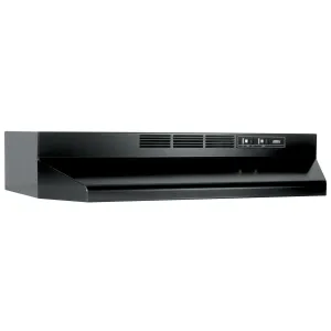 Broan BUEZ130BL Broan 30-Inch Ductless Under-Cabinet Range Hood W/ Easy Install System, Black Ductless Hoods filterless ductless hood for apartment