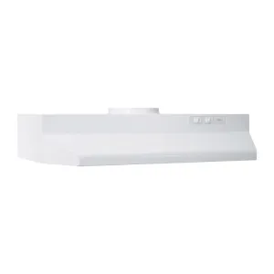 Broan BUEZ236WW Broan 36-Inch Under-Cabinet Range Hood W/ Easy Install System, 190 Cfm, White Ducted Hoods under cabinet ducted hood
