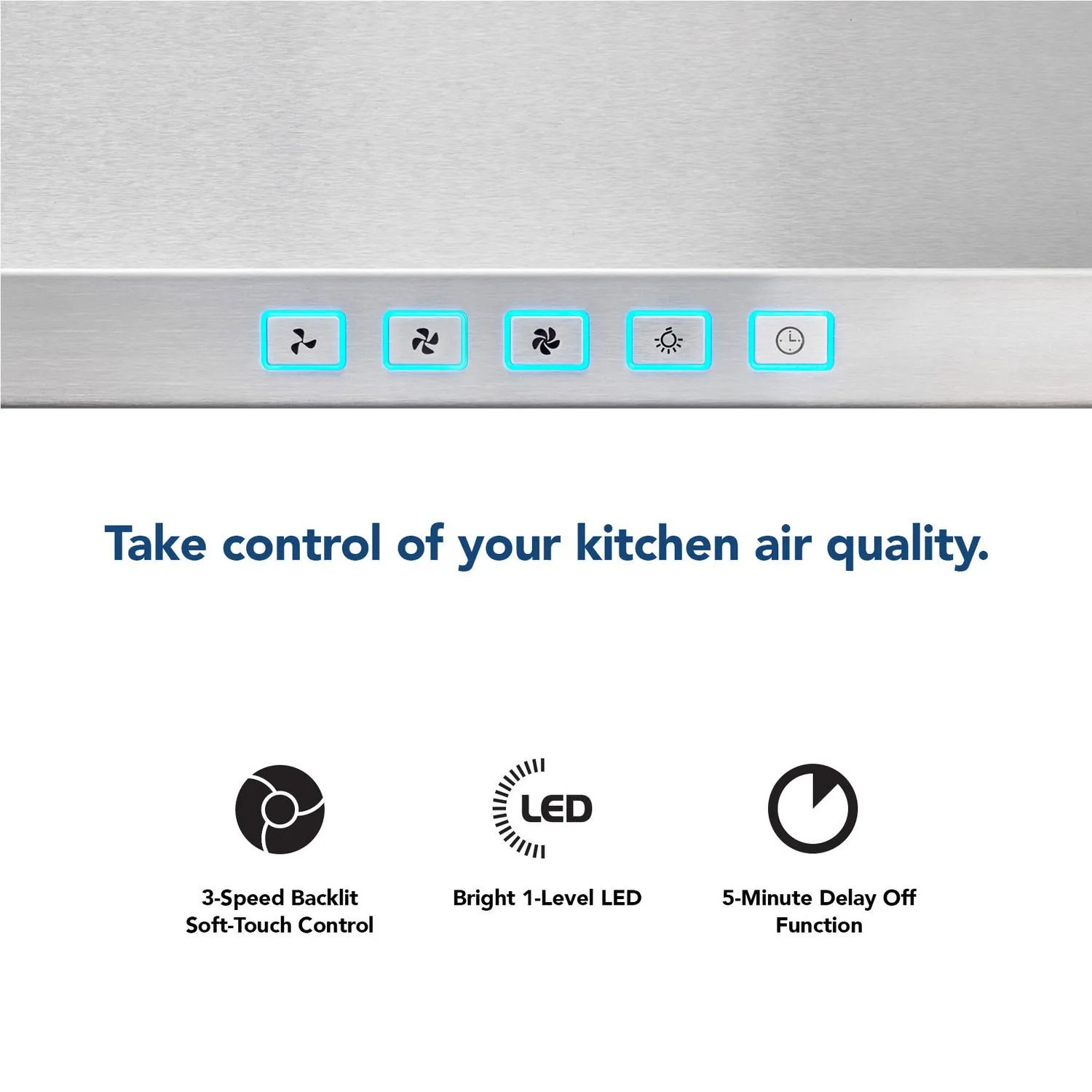 Broan BWP1304SS Broan 30-Inch Convertible Wall-Mount Pyramidal Chimney Range Hood, 450 Max Cfm, Stainless Steel