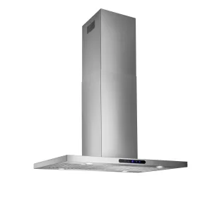Broan EIT1366SS Broan Elite 36-Inch T-Style Island Range Hood, 640 Max Blower Cfm, Stainless Steel, W/ Code Ready Technology Ventilation Range Hoods high suction kitchen exhaust hood