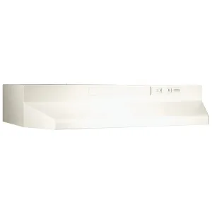 Broan F403022 Broan 36-Inch Convertible Under-Cabinet Range Hood, 160 Cfm, Bisque Convertable Hoods quiet convertible vent hood