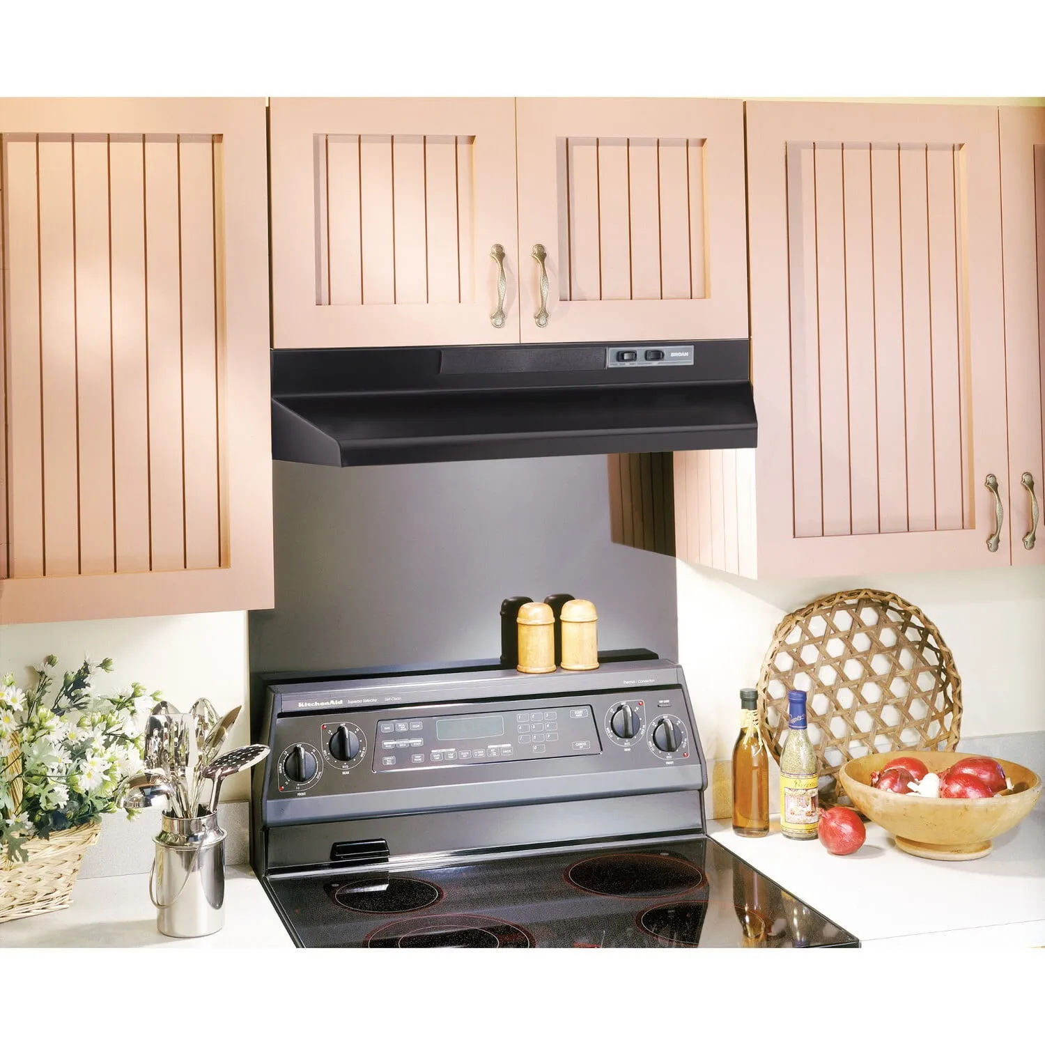 Broan F403023 Broan 30-Inch Convertible Under-Cabinet Range Hood, 160 Cfm, Black