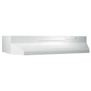 Broan F403611 Broan 36-Inch Convertible Under-Cabinet Range Hood, 230 Max Blower Cfm, White-On-White Ventilation Range Hoods high suction kitchen exhaust hood