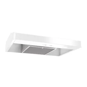 Broan TEN130WW Broan Elite 30-Inch Convertible Under-Cabinet Range Hood, White Ductless Hoods filterless ductless hood for apartment