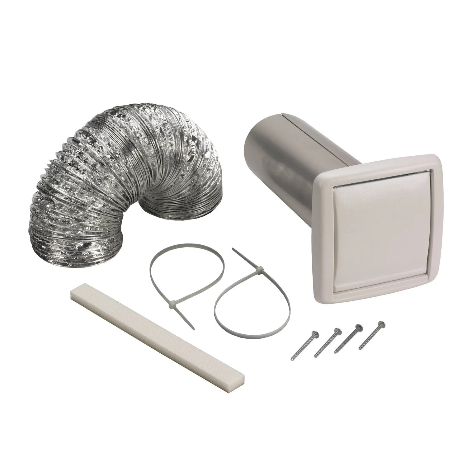 Broan WVK2A Broan-Nutone Wall Vent Kit, 3" Or 4" Round Duct Hood Accessories universal vent hood kits