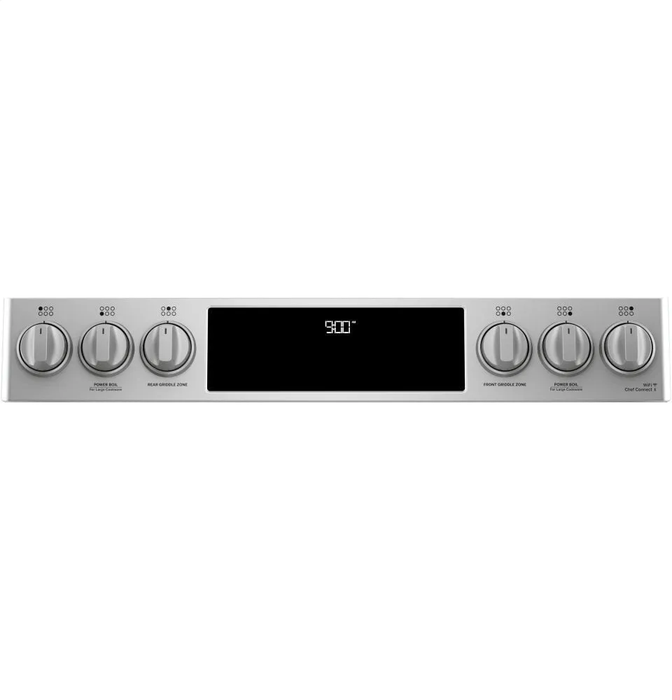Cafe C2S900P2MS1 Caf 30" Smart Slide-In, Front-Control, Dual-Fuel Range With Warming Drawer