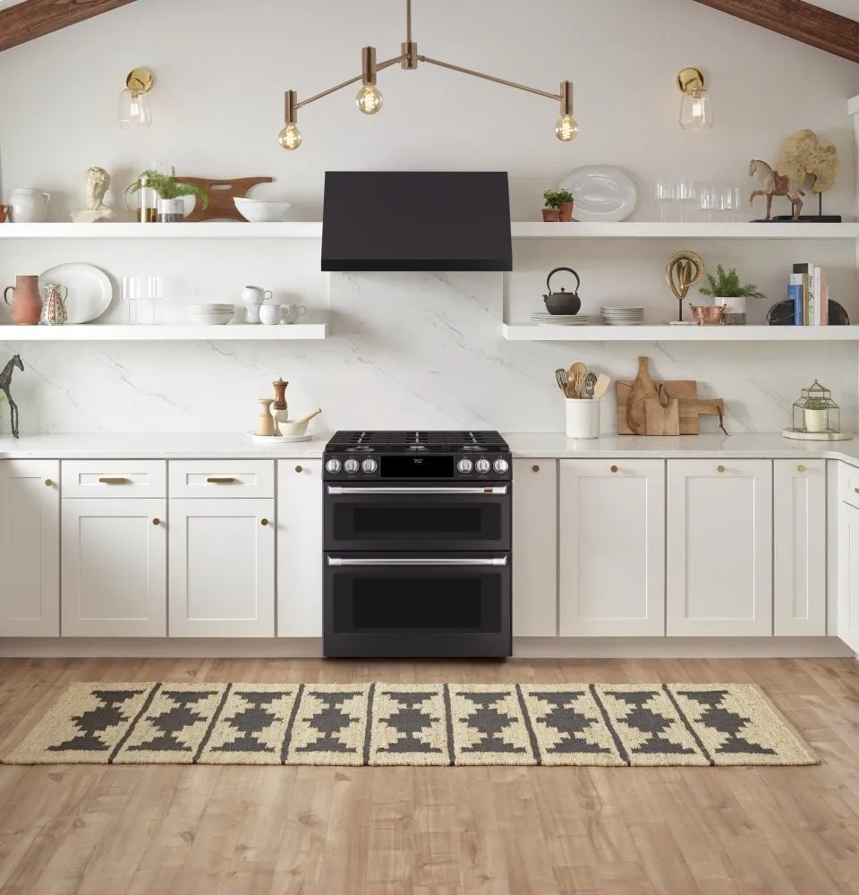 Cafe C2S950P3MD1 Caf 30" Smart Slide-In, Front-Control, Dual-Fuel, Double-Oven Range With Convection