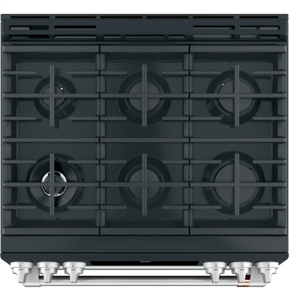 Cafe C2S950P3MD1 Caf 30" Smart Slide-In, Front-Control, Dual-Fuel, Double-Oven Range With Convection