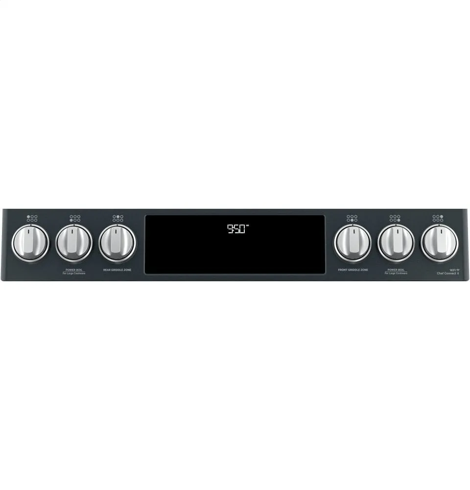 Cafe C2S950P3MD1 Caf 30" Smart Slide-In, Front-Control, Dual-Fuel, Double-Oven Range With Convection