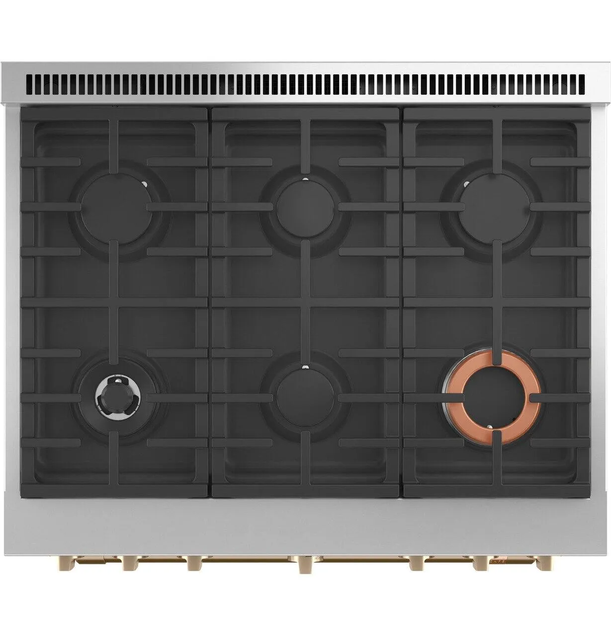 Cafe C2Y366P4TW2 Caf&#8482; 36" Smart Dual-Fuel Commercial-Style Range With 6 Burners (Natural Gas)