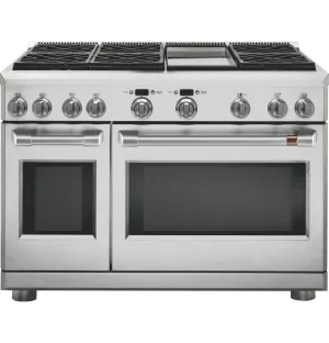 Cafe C2Y486P2MS1 Caf 48" Dual-Fuel Professional Range With 6 Burners And Griddle (Natural Gas) Professional Ranges commercial oven for home kitchen