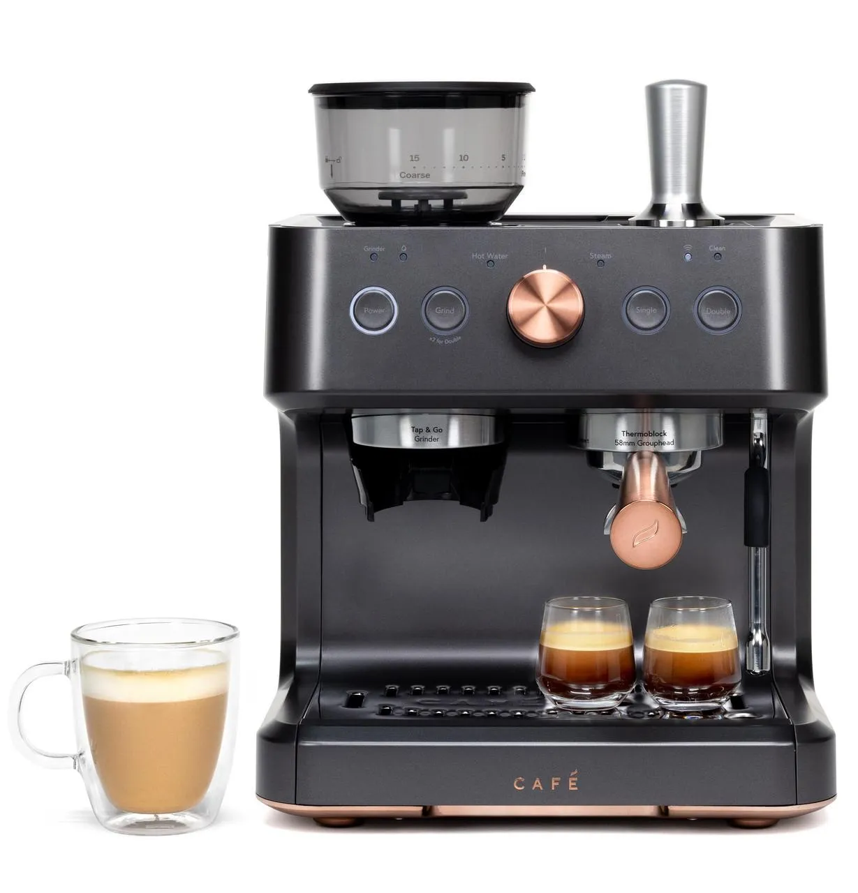 Cafe C7CESAS3RD3 Caf&#8482; Bellissimo Semi Automatic Espresso Machine   Frother Coffee Systems espresso machines for home use