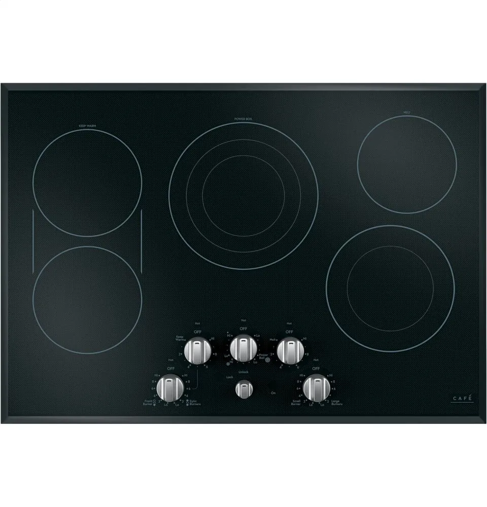 Cafe CEP70302MS1 Caf 30" Knob-Control Electric Cooktop Electric slide-in electric cooking range