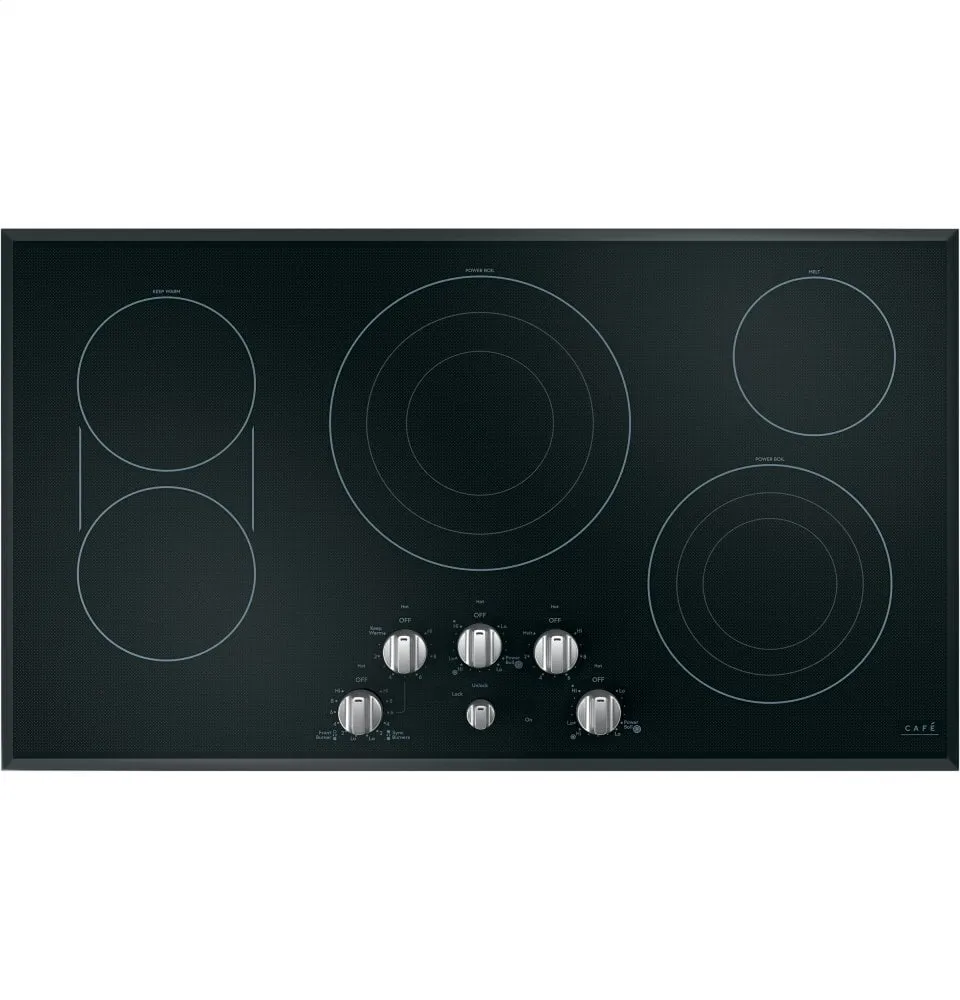 Cafe CEP70362MS1 Caf 36" Knob-Control Electric Cooktop Electric slide-in electric cooking range