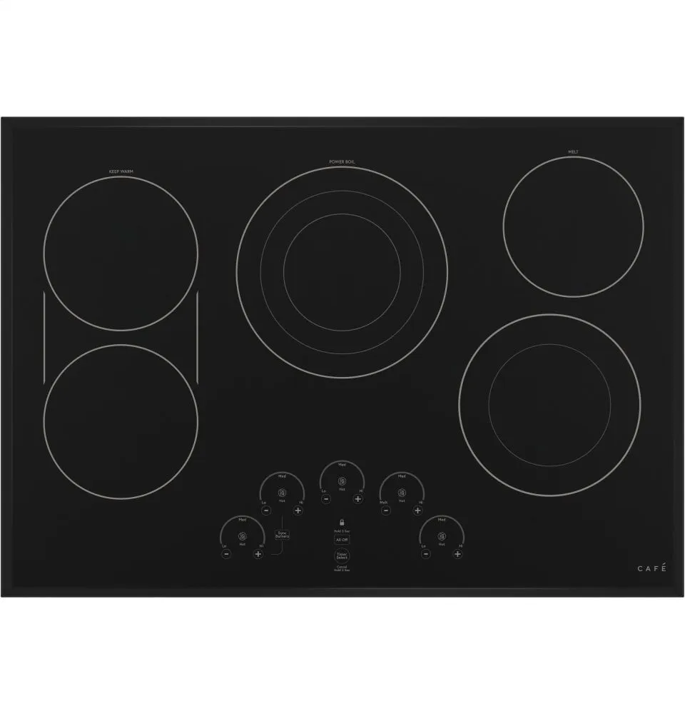 Cafe CEP90301NBB Caf 30" Touch-Control Electric Cooktop Electric slide-in electric cooking range