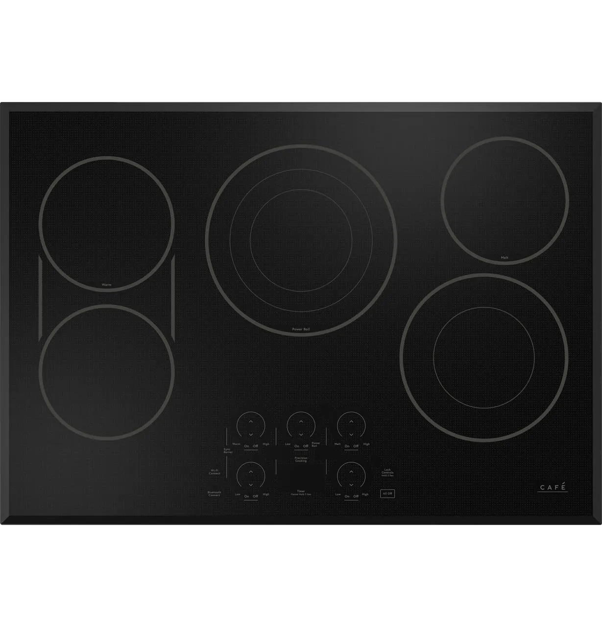 Cafe CEP90301TBB Caf&#8482; 30" Touch-Control Electric Cooktop Electric slide-in electric cooking range
