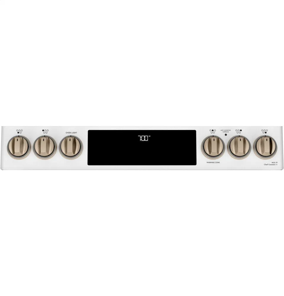 Cafe CES700P4MW2 Caf 30" Smart Slide-In, Front-Control, Radiant And Convection Range