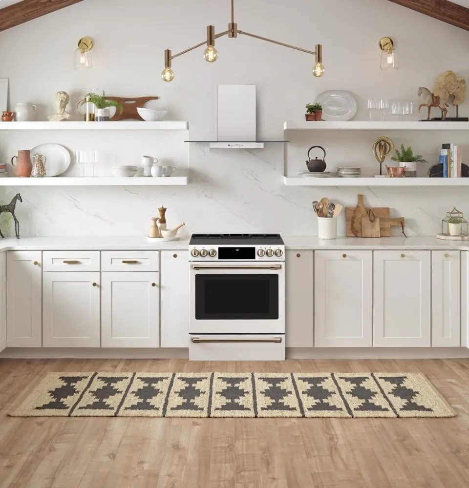 Cafe CES700P4MW2 Caf 30" Smart Slide-In, Front-Control, Radiant And Convection Range