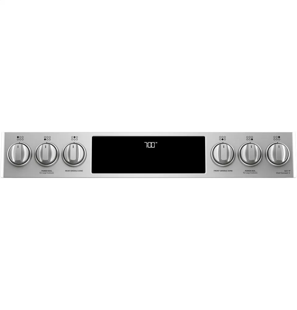 Cafe CGS700P2MS1 Caf 30" Smart Slide-In, Front-Control, Gas Range With Convection Oven