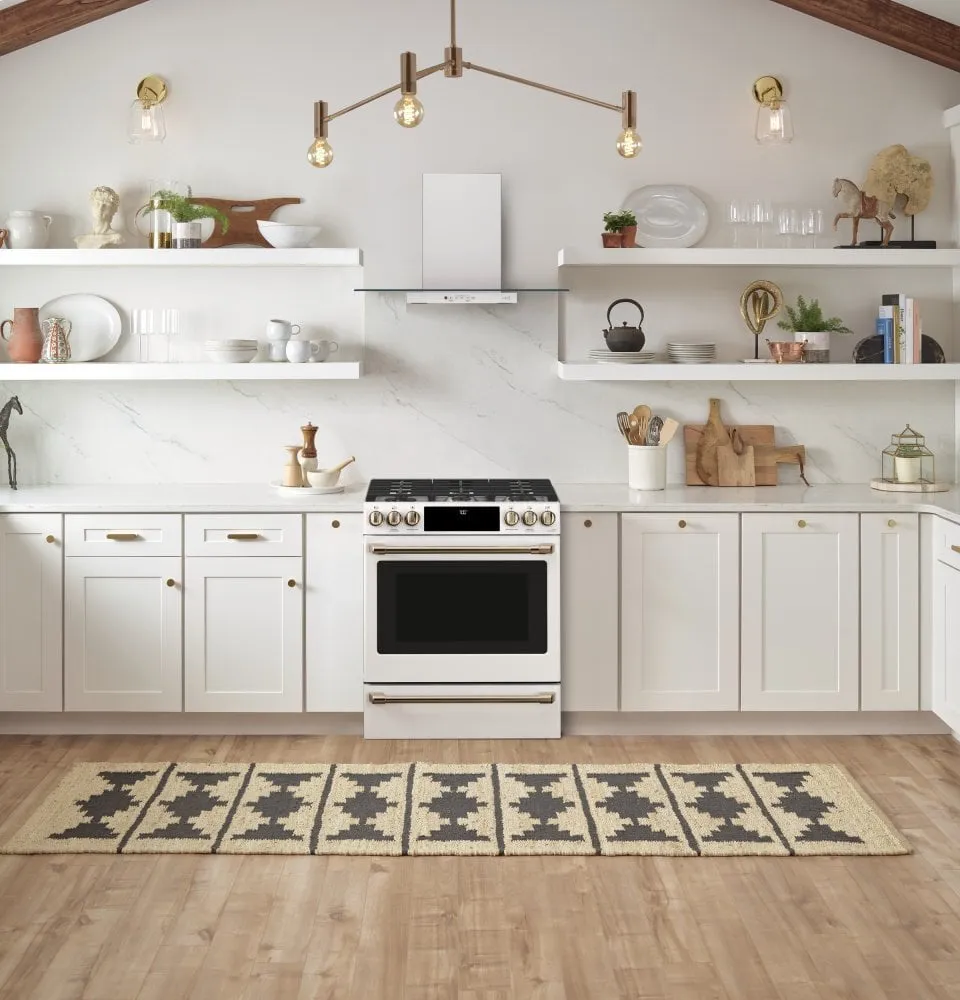 Cafe CGS700P4MW2 Caf 30" Smart Slide-In, Front-Control, Gas Range With Convection Oven