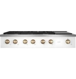 Cafe CGU486P4TW2 Caf&#8482; 48" Commercial-Style Gas Rangetop With 6 Burners And Integrated Griddle (Natural Gas) Cooktops 30 inch cooktop online