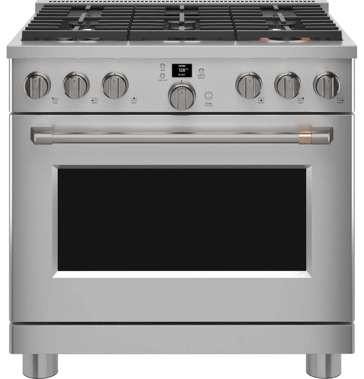 Cafe CGY366P2TS1 Caf&#8482; 36" Smart All-Gas Commercial-Style Range With 6 Burners (Natural Gas)