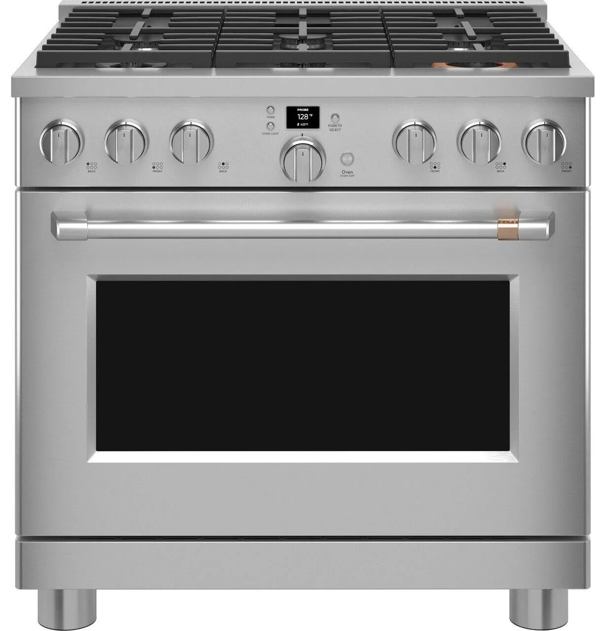 Cafe CGY366P2TS1 Caf&#8482; 36" Smart All-Gas Commercial-Style Range With 6 Burners (Natural Gas)