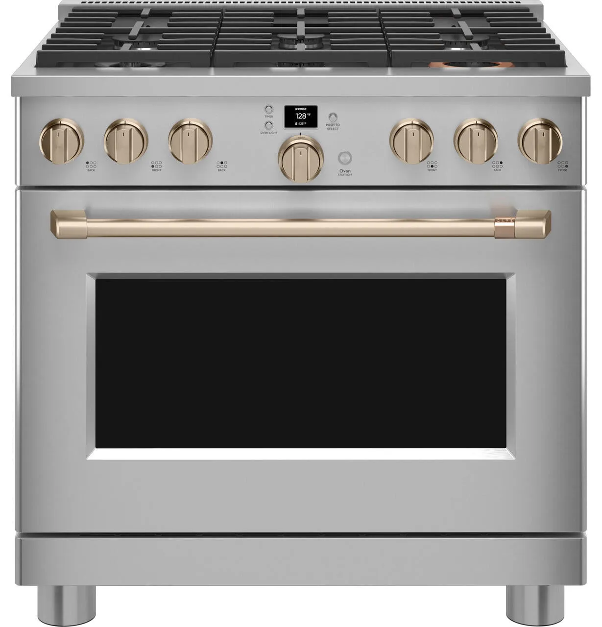Cafe CGY366P2TS1 Caf&#8482; 36" Smart All-Gas Commercial-Style Range With 6 Burners (Natural Gas)