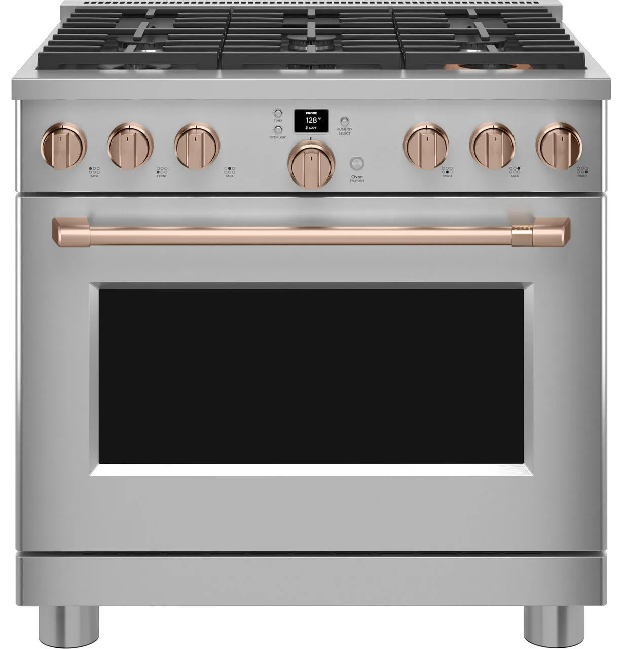 Cafe CGY366P2TS1 Caf&#8482; 36" Smart All-Gas Commercial-Style Range With 6 Burners (Natural Gas)