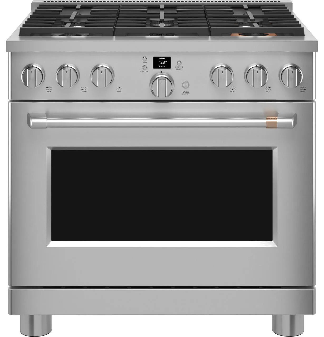 Cafe CGY366P2TS1 Caf&#8482; 36" Smart All-Gas Commercial-Style Range With 6 Burners (Natural Gas) Professional Ranges 6 burner professional gas range