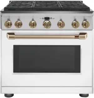 Cafe CGY366P4MW2 Caf 36" All-Gas Professional Range With 6 Burners (Natural Gas) Professional Ranges commercial oven for home kitchen