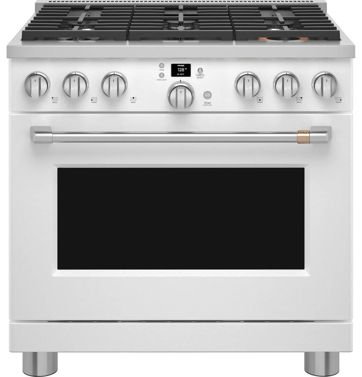 Cafe CGY366P4TW2 Caf&#8482; 36" Smart All-Gas Commercial-Style Range With 6 Burners (Natural Gas)