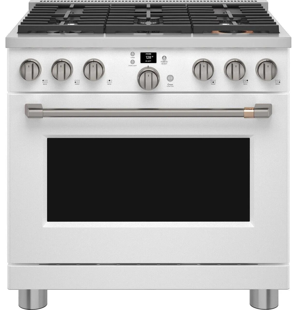 Cafe CGY366P4TW2 Caf&#8482; 36" Smart All-Gas Commercial-Style Range With 6 Burners (Natural Gas)