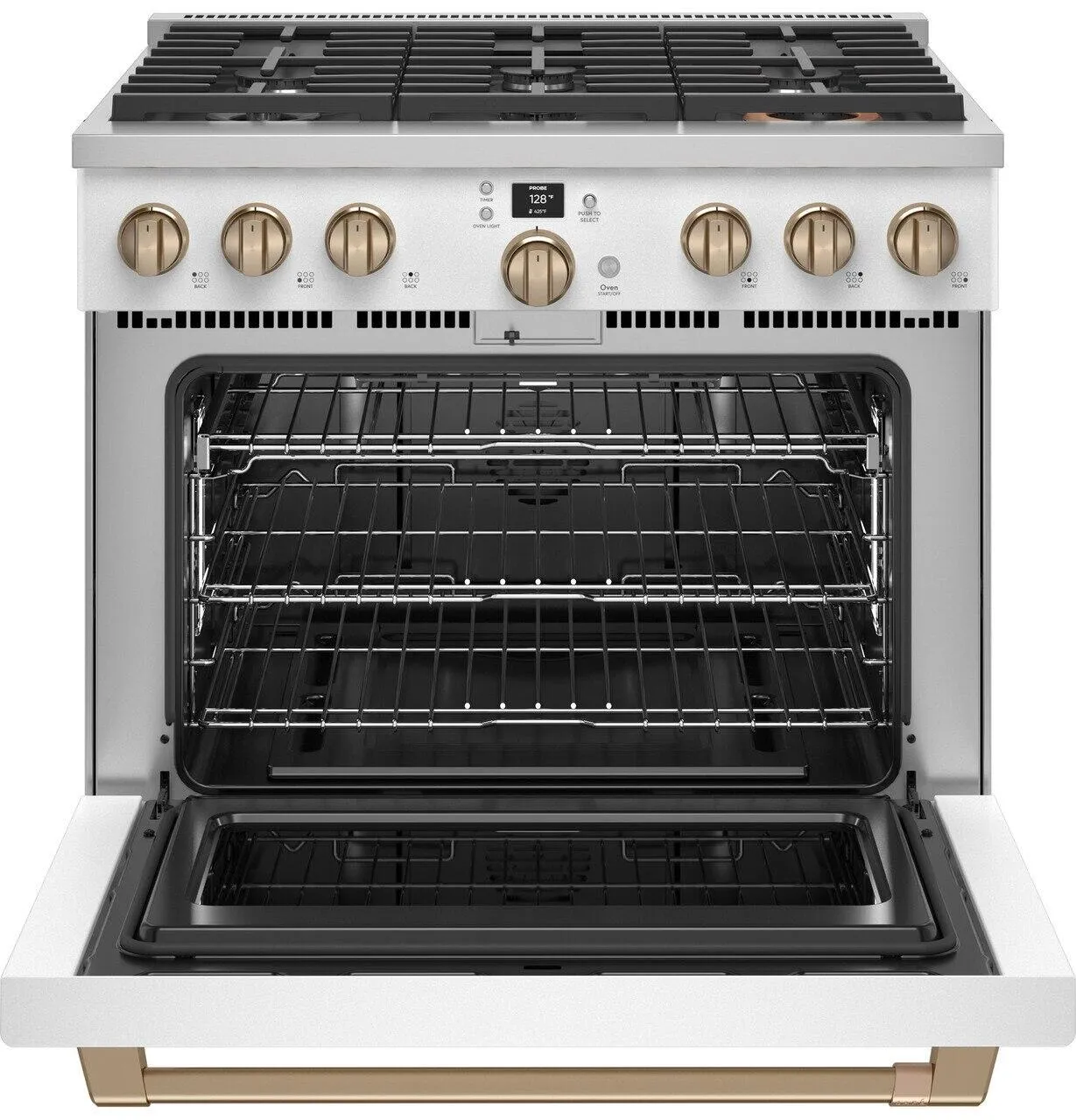 Cafe CGY366P4TW2 Caf&#8482; 36" Smart All-Gas Commercial-Style Range With 6 Burners (Natural Gas)