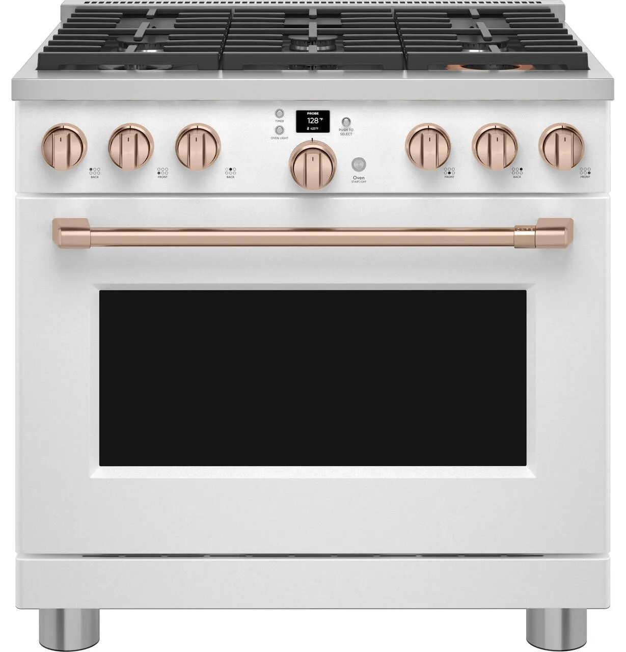 Cafe CGY366P4TW2 Caf&#8482; 36" Smart All-Gas Commercial-Style Range With 6 Burners (Natural Gas)
