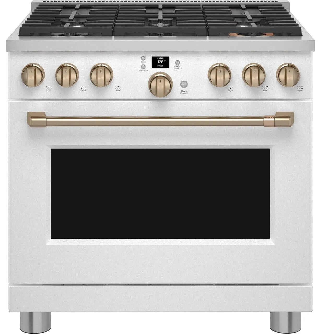 Cafe CGY366P4TW2 Caf&#8482; 36" Smart All-Gas Commercial-Style Range With 6 Burners (Natural Gas)