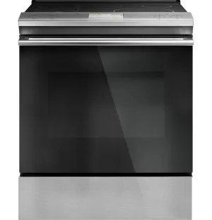 Cafe CHS90XM2NS5 Caf 30" Smart Slide-In, Front-Control, Induction And Convection Range With In-Oven Camera In Platinum Glass Slide In Ranges front control slide-in stove