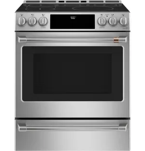 Cafe CHS90XP2MS1 Caf&#8482; 30" Smart Slide-In, Front-Control, Induction And Convection Range With In-Oven Camera Slide In Ranges front control slide-in stove