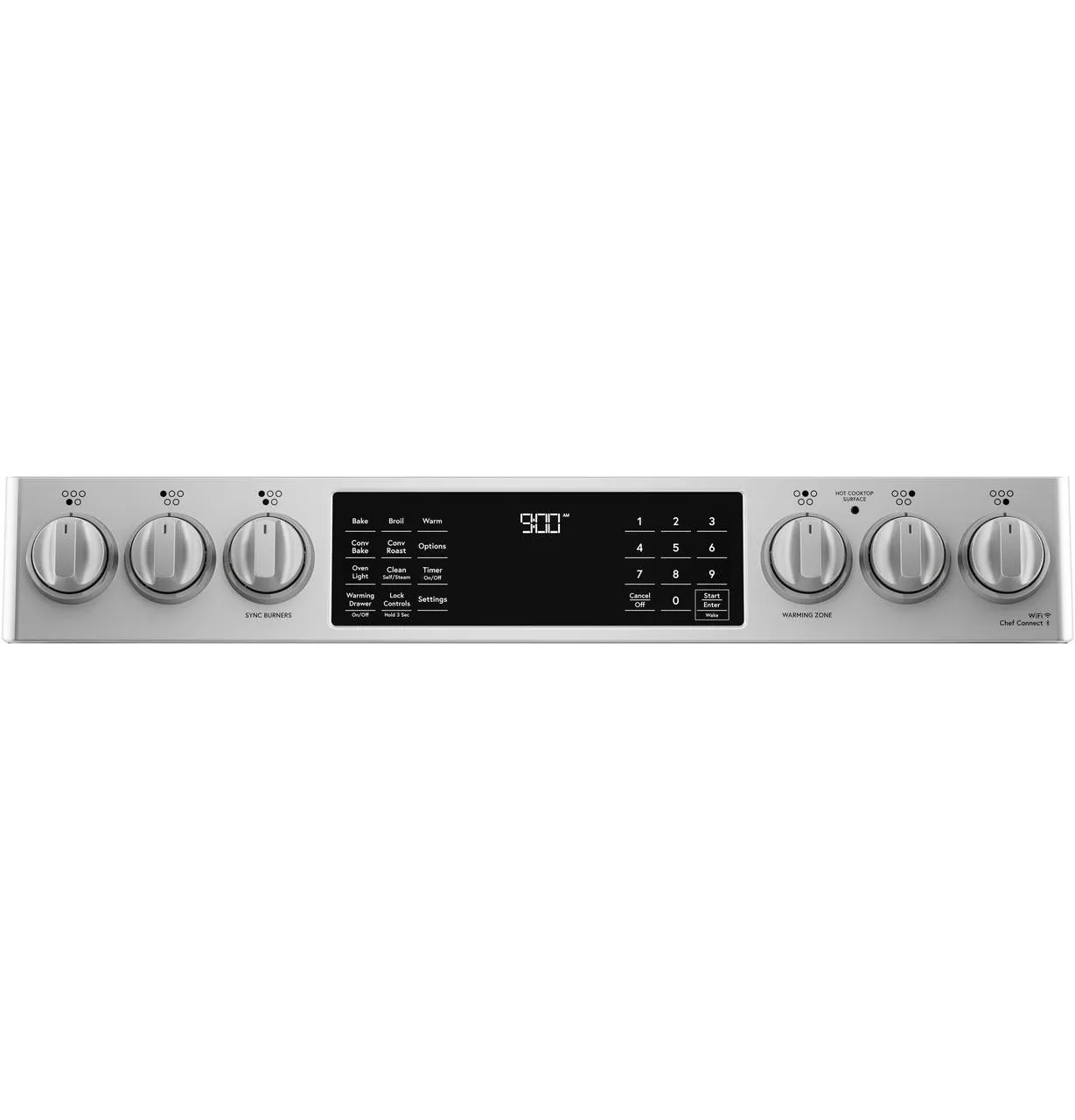 Cafe CHS90XP2MS1 Caf&#8482; 30" Smart Slide-In, Front-Control, Induction And Convection Range With In-Oven Camera