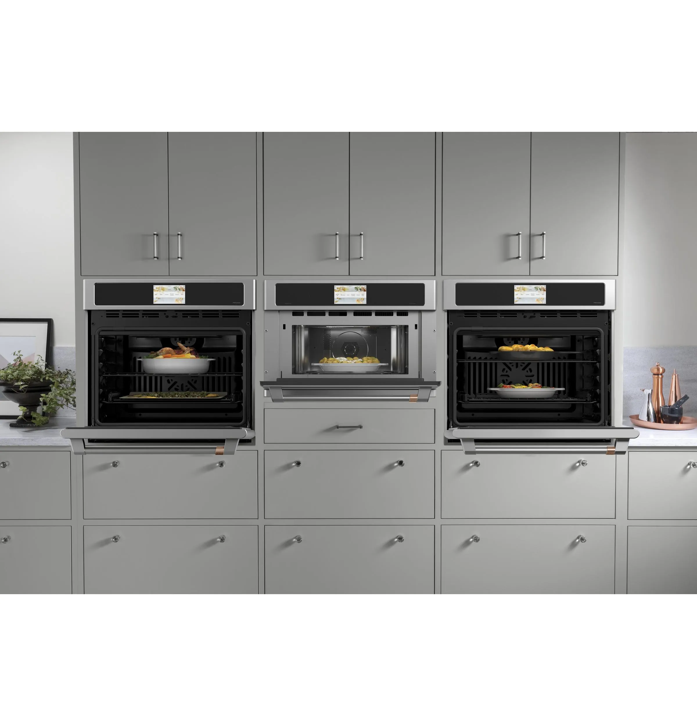 Cafe CSB912P2VS1 Caf&#8482; 27" Smart Five In One Oven With 120V Advantium Technology