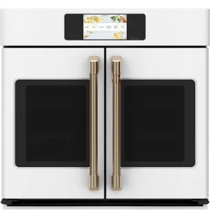 Cafe CTS90FP4NW2 Caf Professional Series 30" Smart Built-In Convection French-Door Single Wall Oven Single Wall Ovens electric wall oven with convection