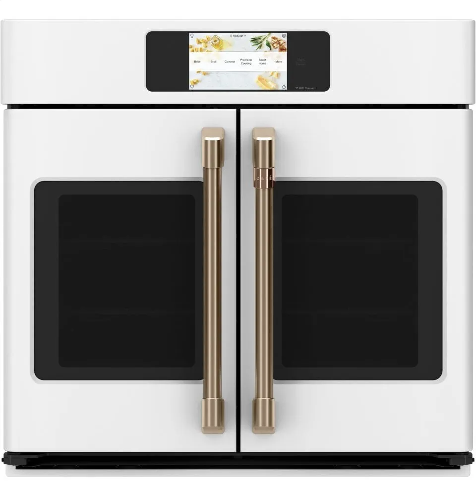 Cafe CTS90FP4NW2 Caf Professional Series 30" Smart Built-In Convection French-Door Single Wall Oven Wall Ovens 27 inch wall oven built-in