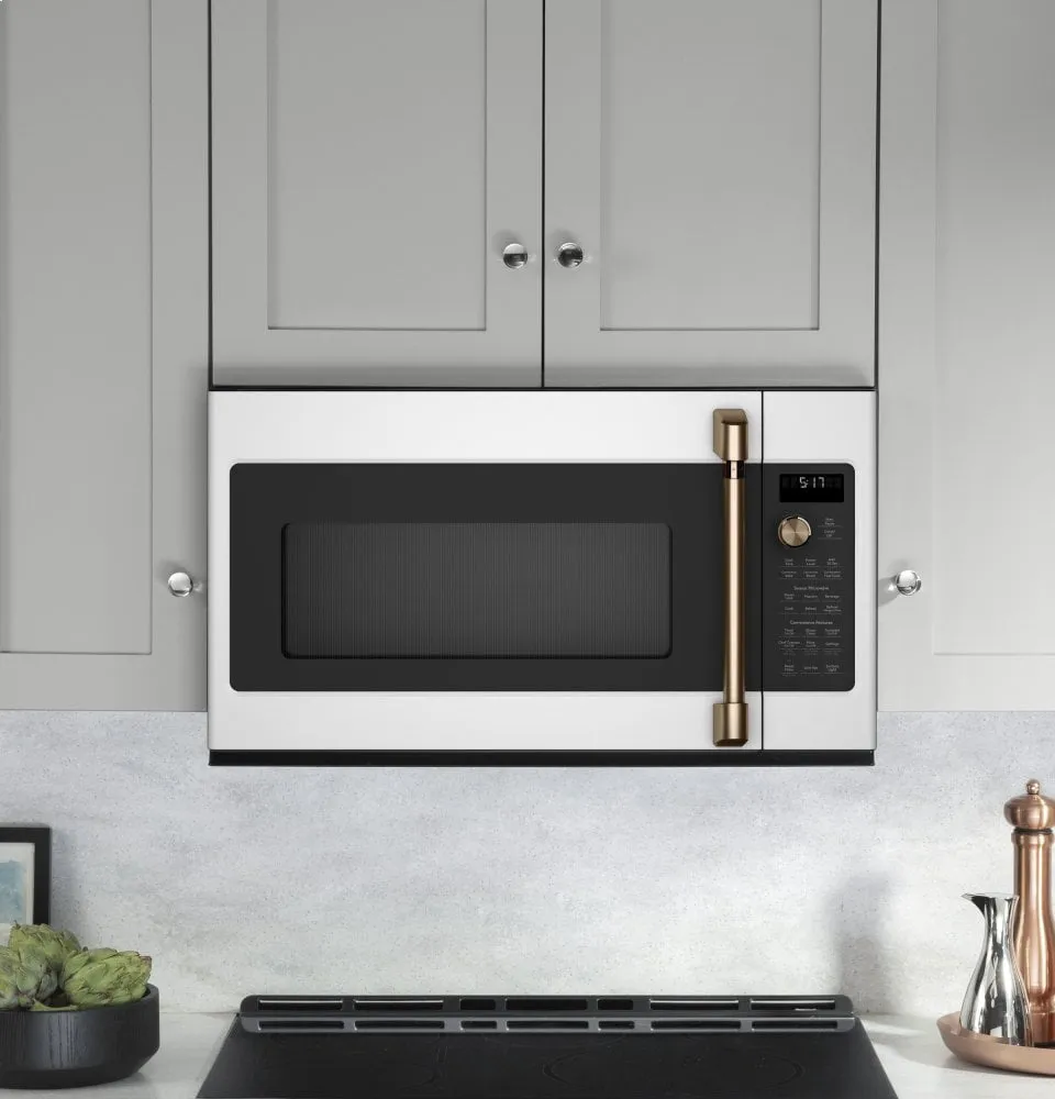Cafe CVM517P4MW2 Caf 1.7 Cu. Ft. Convection Over-The-Range Microwave Oven