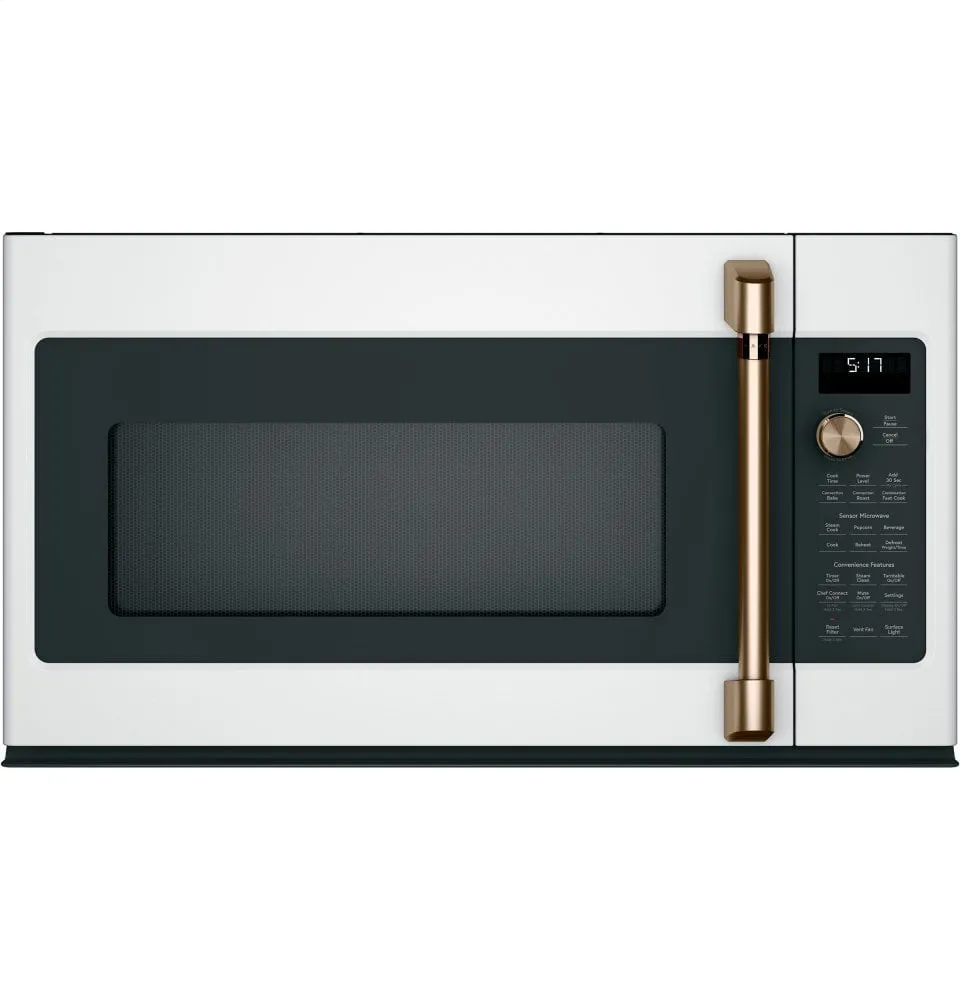 Cafe CVM517P4MW2 Caf 1.7 Cu. Ft. Convection Over-The-Range Microwave Oven Microwave Ovens large capacity kitchen microwave