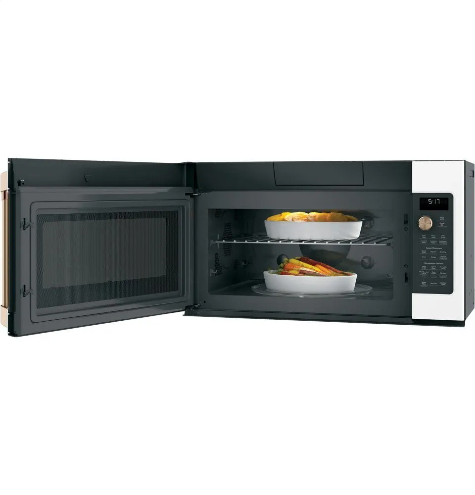 Cafe CVM517P4MW2 Caf 1.7 Cu. Ft. Convection Over-The-Range Microwave Oven