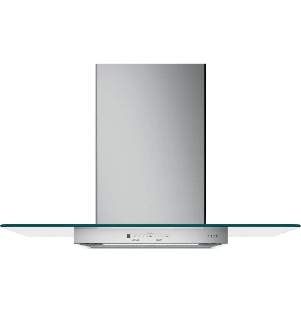 Cafe CVW73012MSS Caf 30" Wall-Mount Glass Canopy Chimney Hood Ducted Hoods stainless steel vent hood ducted